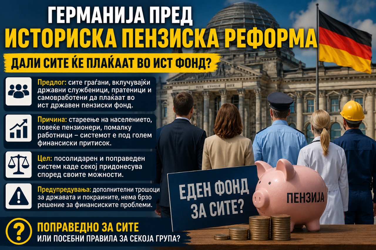 ДАЛИ ГЕРМАНИЈА ПОДГОТВУВА ИСТОРИСКА ПЕНЗИСКА РЕФОРМА?